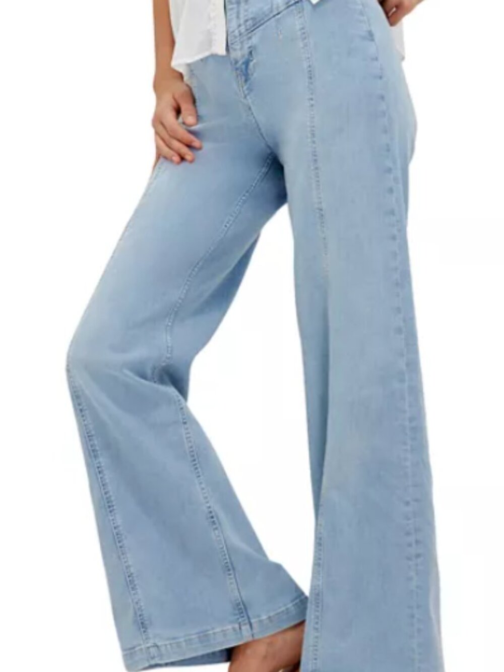 Women's We The Free Libre Front-Seam Wide-Leg Jeans
